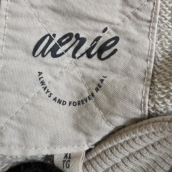 Aerie Chorewear Popover Sweatshirt In Stone Harbor Size XL - Picture 6 of 8